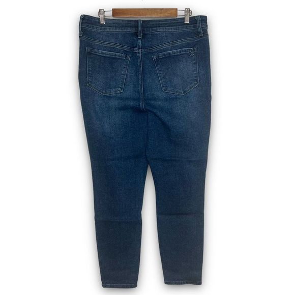 Maxstudio Indigo Women's Dark Wash High Rise Skinny Denim Jeans Size 16 - Picture 2 of 13